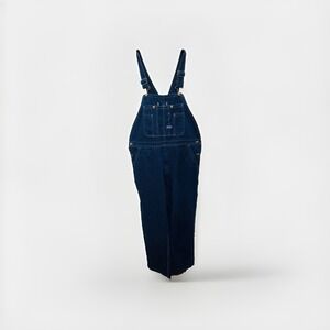 Big Smith Rigid Denim Bib Overalls 94009DB9 Size 38x32 Indigo Denim Workwear